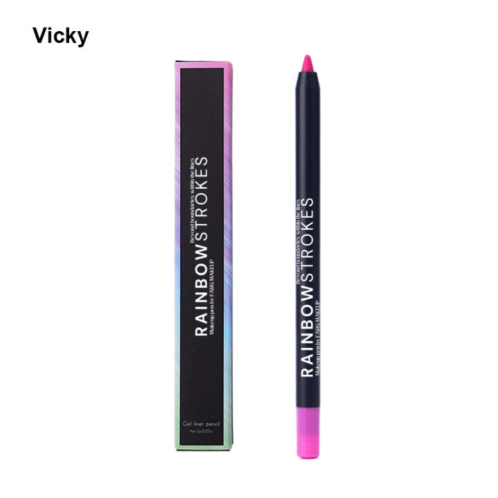 Rainbow strokes makeup pen